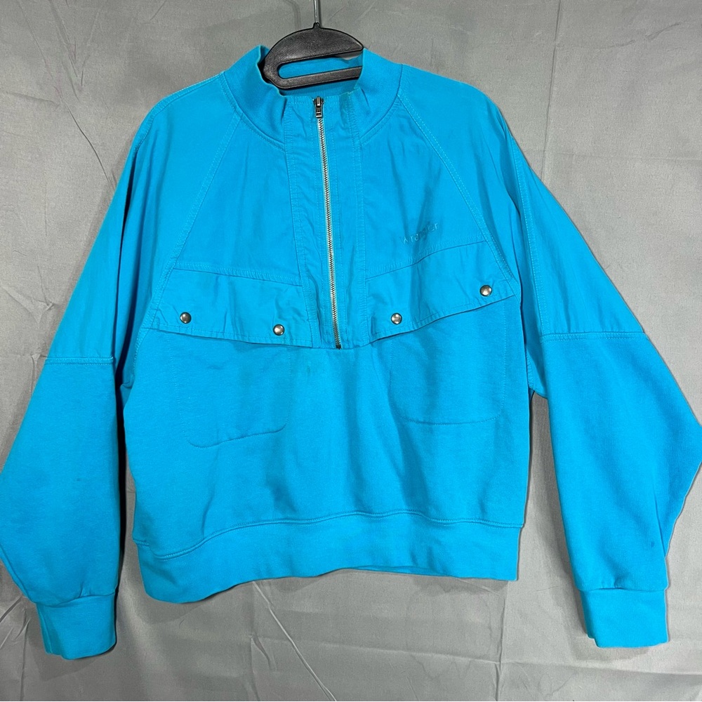 Wrangler women’s Blue Quarter-Zip Pullover